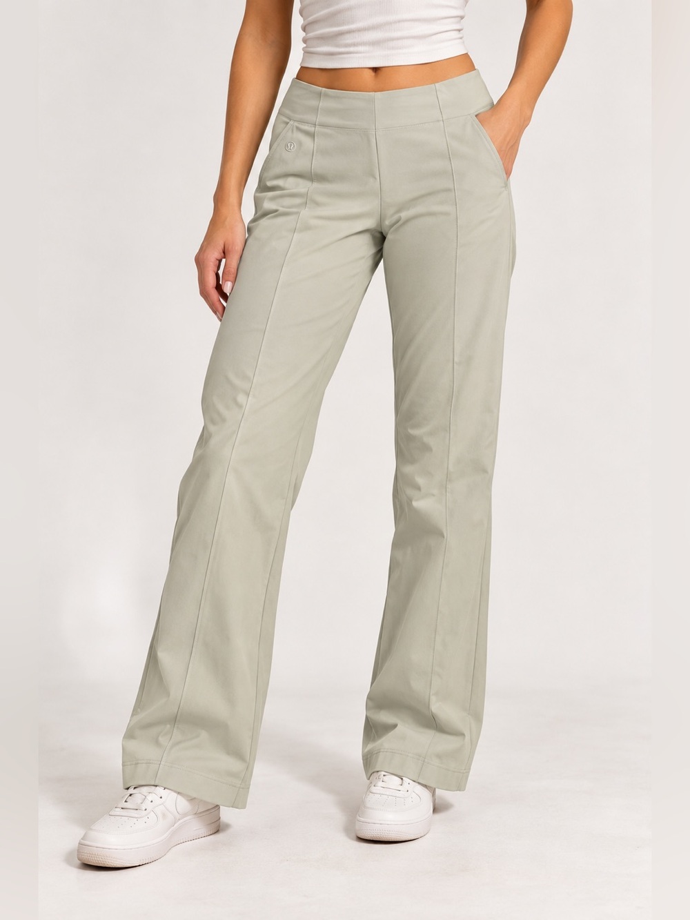 NWT Lululemon Stretch Knit Straight-Leg Pull-On Pants Bone Size M